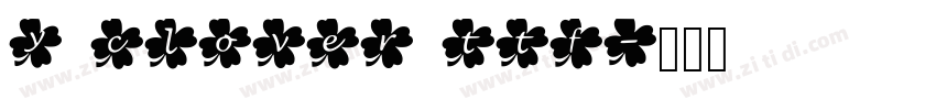 y clover ttf字体转换